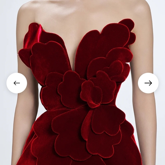 Luxurious Velvet Strapless Maxi Dress - Picture 4 of 6